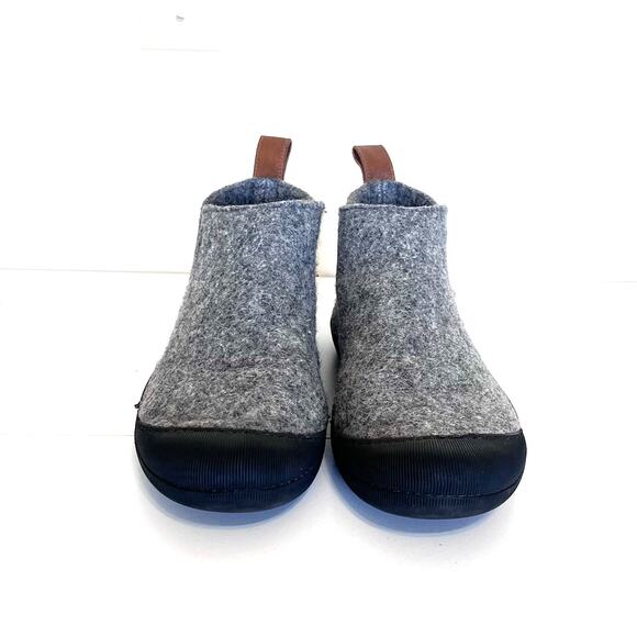 Huckberry Greys The Outdoor Slipper Boots Mens 9 Gray Black Wool Rubber Portugal - Picture 2 of 8